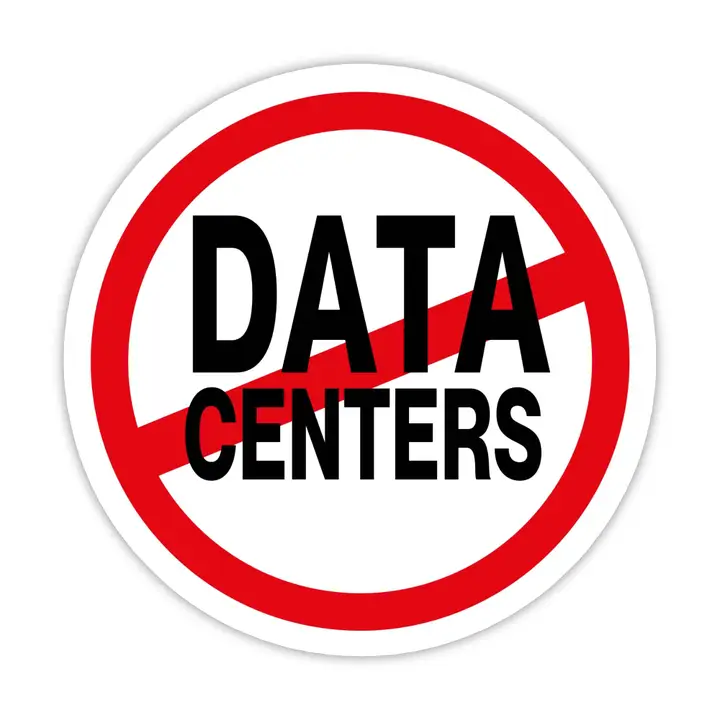 STICKER - NO DATA CENTERS