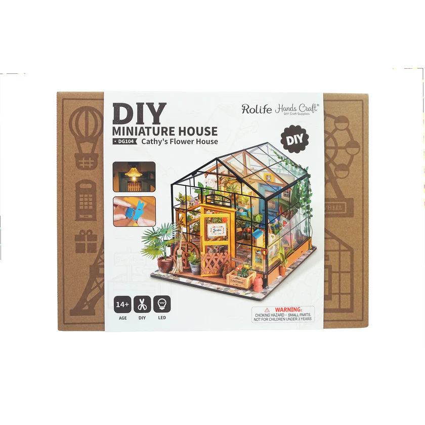 DIY MINIATURE HOUSE KIT - CATHY&#39;S FLOWER HOUSE
