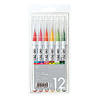 ZIG CLEAN COLOR REAL BRUSH  12 SET