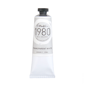 GAMBLIN 1980 OIL COLOR TRANSPARENT WHITE 37ml