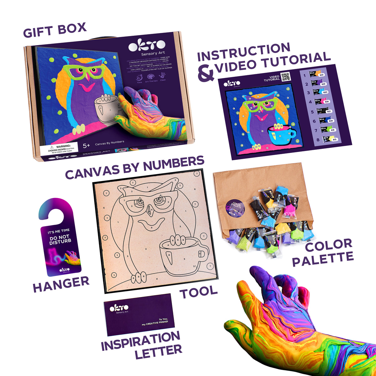 CLAY BY NUMBERS KIT - OWL