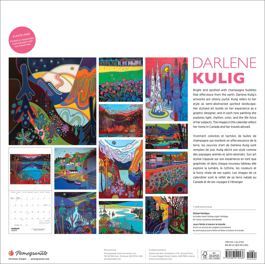 WALL CALENDAR 2027 - DARLENE KULIG