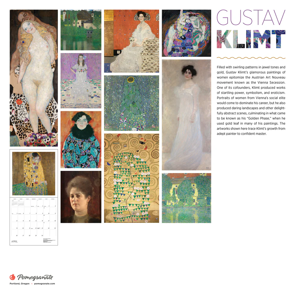 WALL CALENDAR 2026- GUSTAV KLIMT
