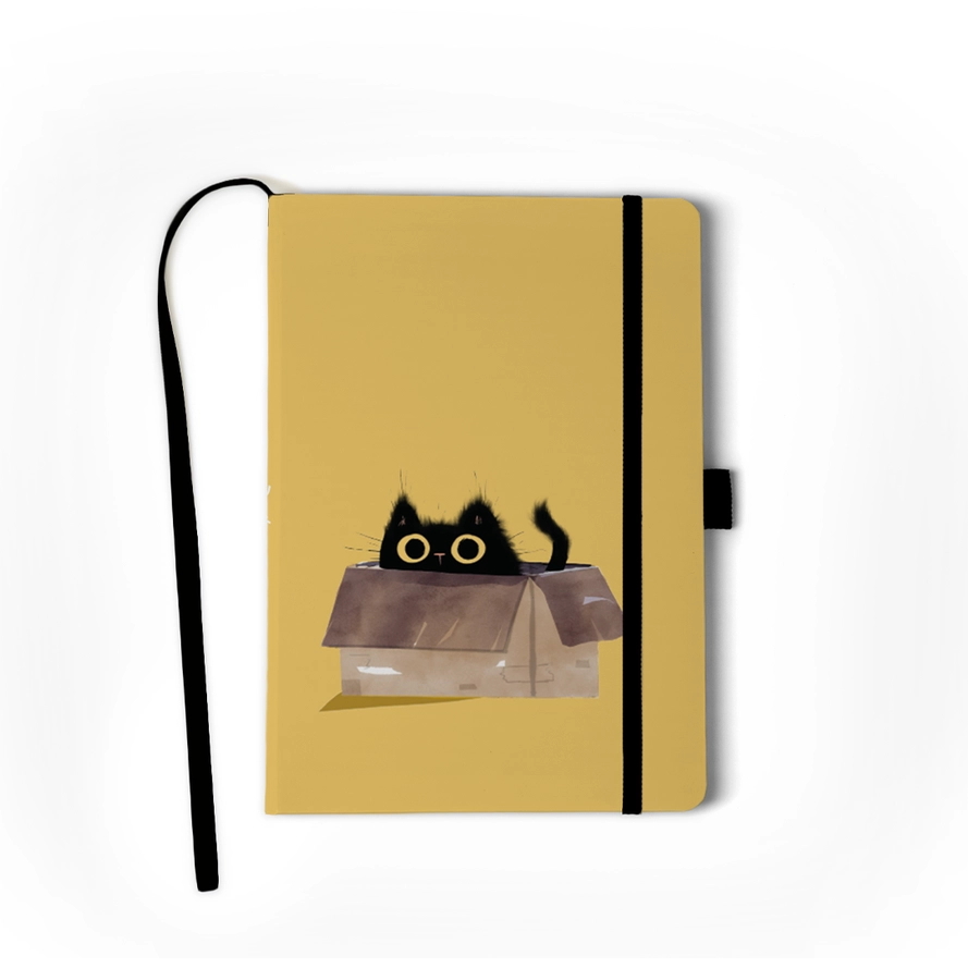 LAYFLAT JOURNAL HARDCOVER NOTEBOOK - BLACK CATS