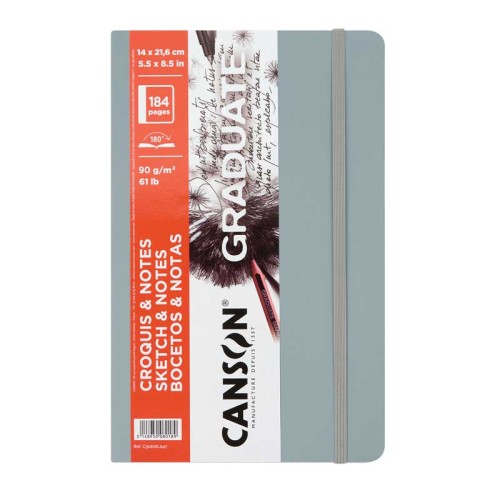 CANSON GRADUATE SOFT COVER SKETCH BOOK LIGHT GRAY