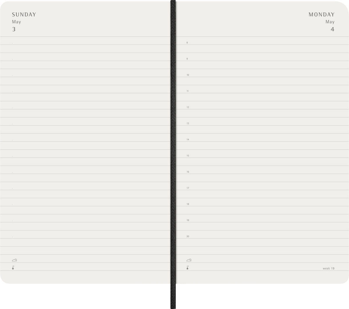 MOLESKINE CLASSIC 12 MONTH 2026 DAILY PLANNER, SOFT COVER, LARGE (5" X 8.25"), BLACK,
