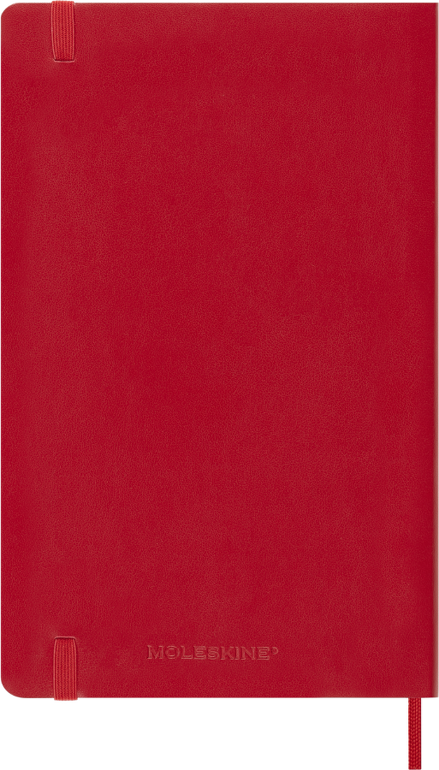 MOLESKINE CLASSIC 12 MONTH 2026 DAILY PLANNER, HARD COVER, LARGE (5" X 8.25"), SCARLET