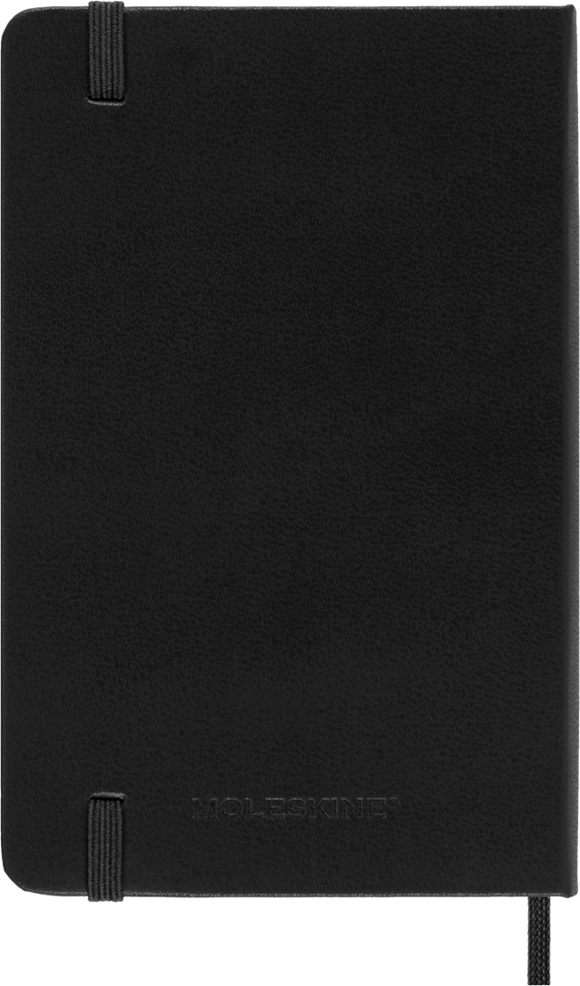 MOLESKINE CLASSIC 12 MONTH 2026 WEEKLY PLANNER, HARD COVER, POCKET (3.5" X 5.5"), BLACK