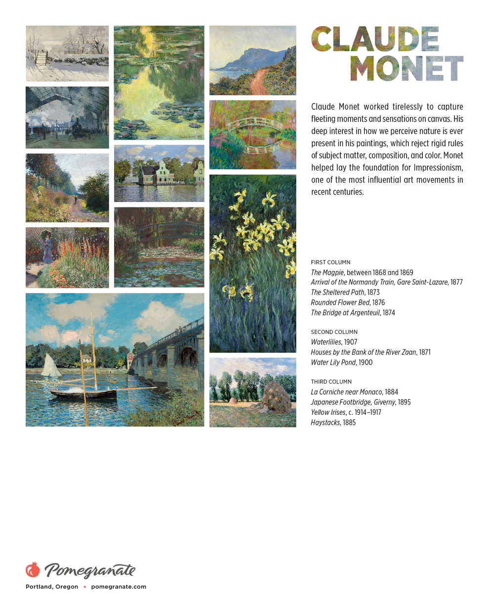 MINI CALENDAR 2026 - CLAUDE MONET