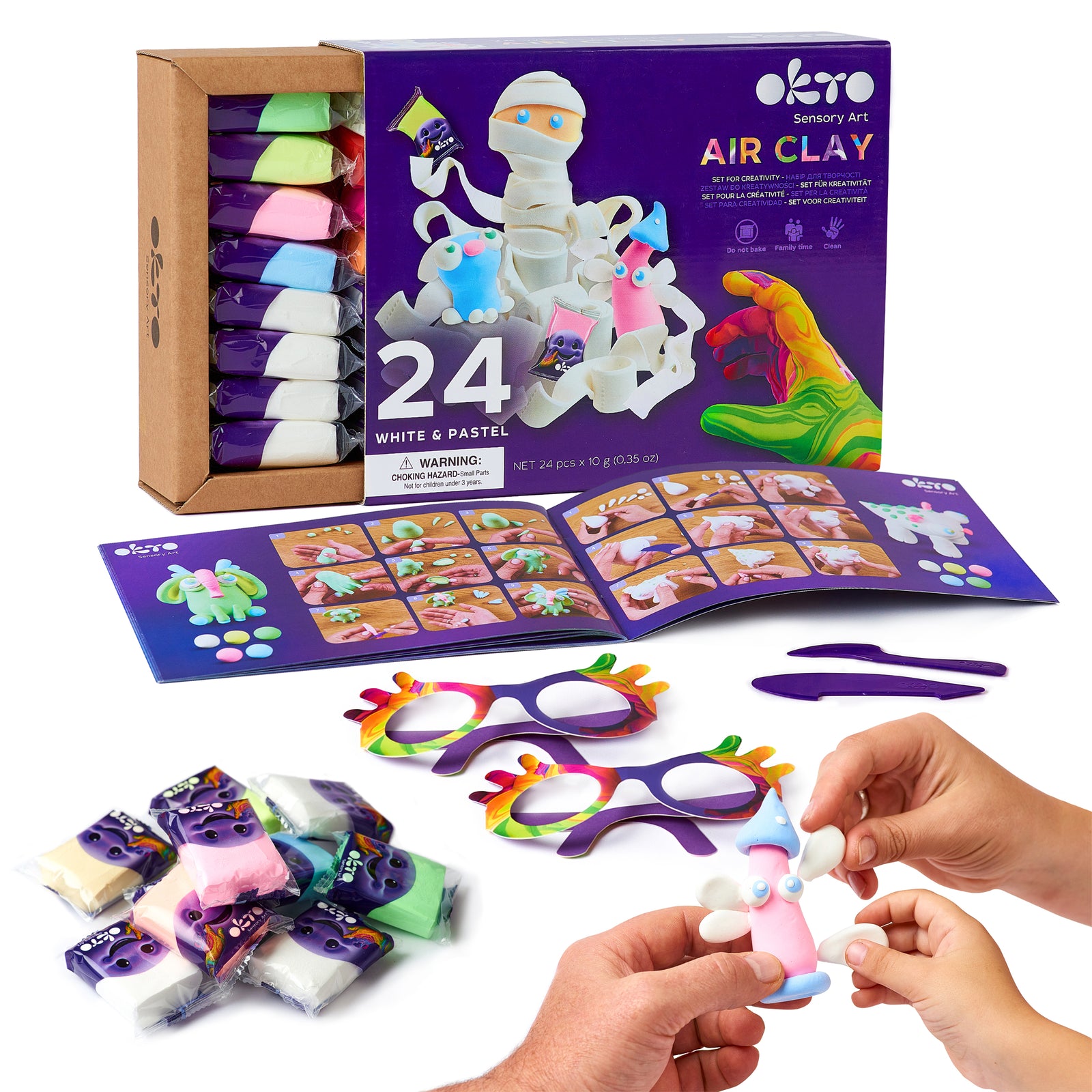 AIR CREATIVITY KIT - WHITES & PASTELS SET/24