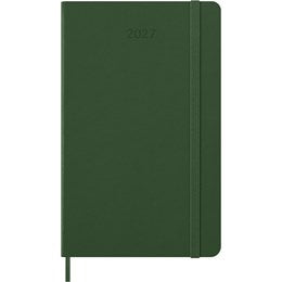 MOLESKINE CLASSIC 12-MONTH 2027 DAILY PLANNER 5" X 8.25" HARD COVER - MYRTLE GREEN