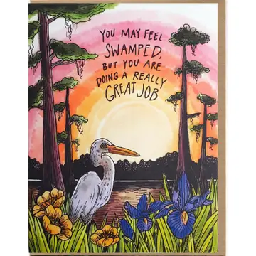 BANNER CARD - YOU MAY FELL SWAMPED