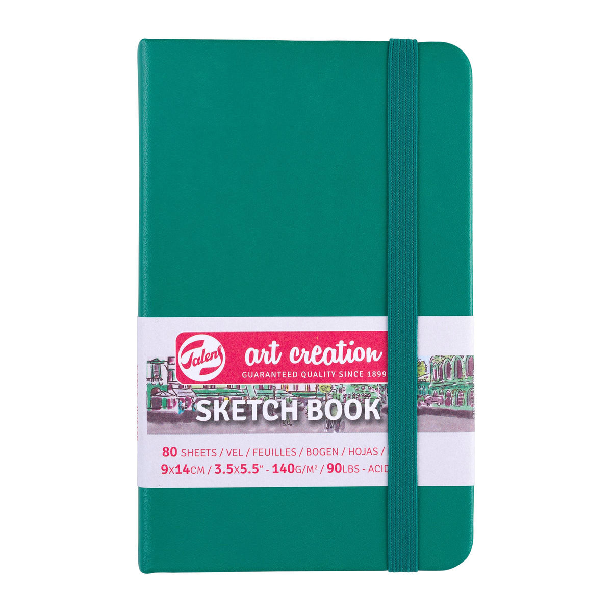 ART CREATION SKETCHBOOK FOREST GREEN 3.5&quot;x5.5&quot;