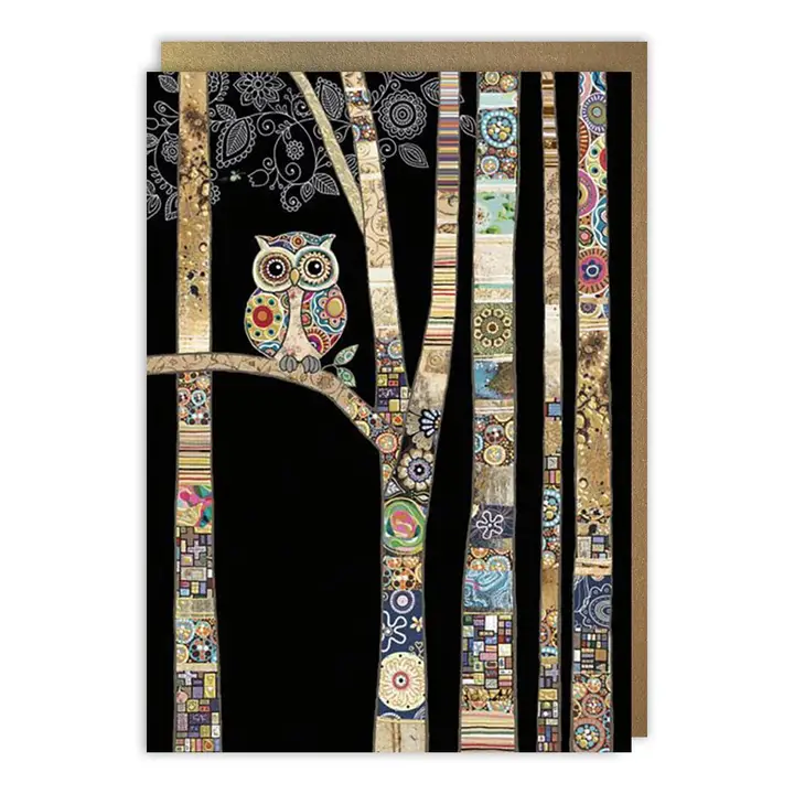 BLANK CARD - OWL BIRCH
