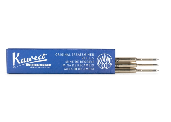 KAWECO SPECIAL BALLPOINT REFILL G2 BLUE 0.8 F 3PK
