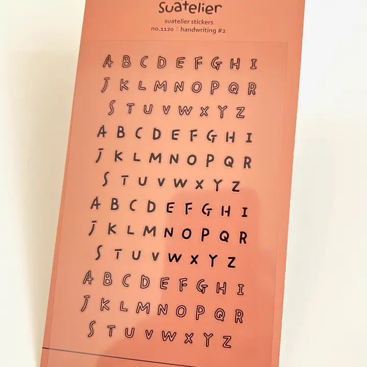 STICKERS - HANDWRITING LETTERS