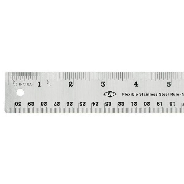 NONSKID FLEXIBLE STEEL RULER 6&quot;