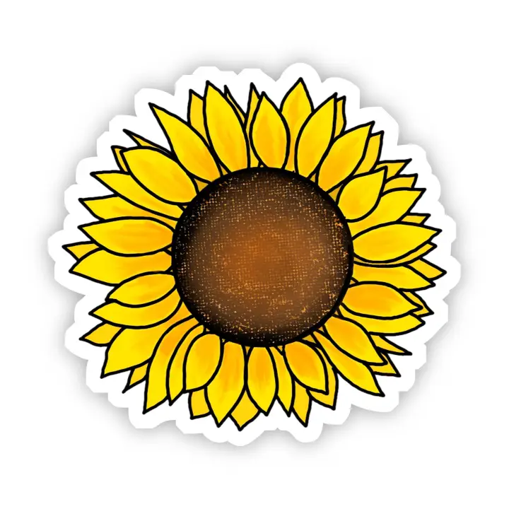 STICKER - CUTE SUNFLOWER YELLOW