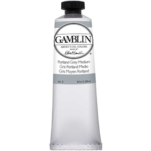 GAMBLIN ARTIST'S OIL COLOR PORTLAND GREY MEDIUM 37ml