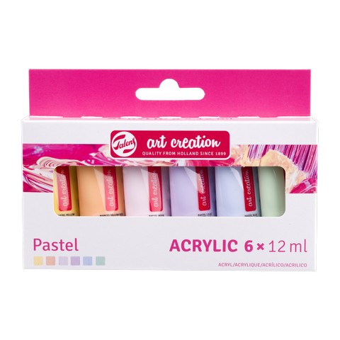 TAC ACRYL SET 6X12ML PASTEL