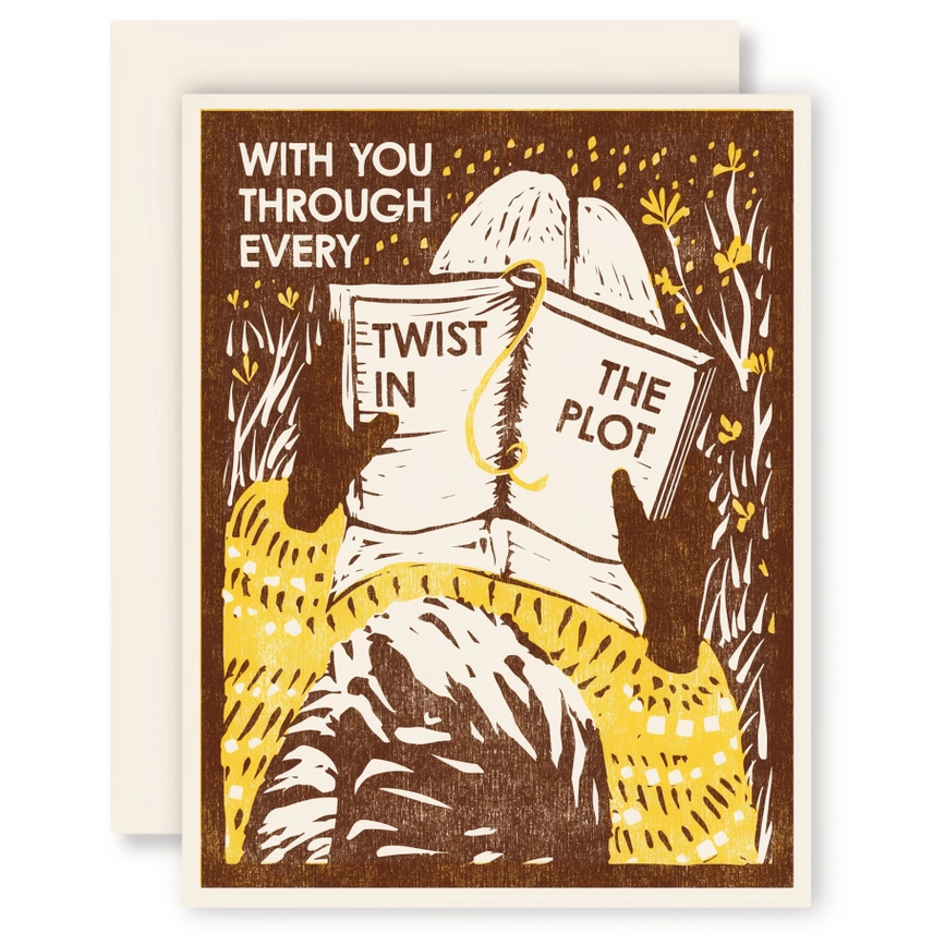 LETTERPRESS CARD - EVERY PLOT TWIST