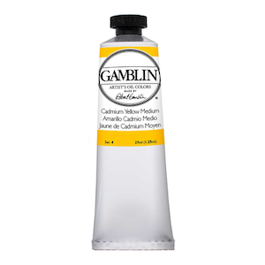 GAMBLIN ARTIST'S OIL COLOR CADMIUM YELLOW MEDIUM 37ml