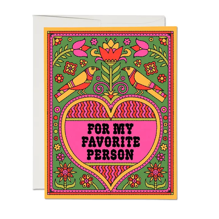 GREETING CARD - FAVORITE PERSON