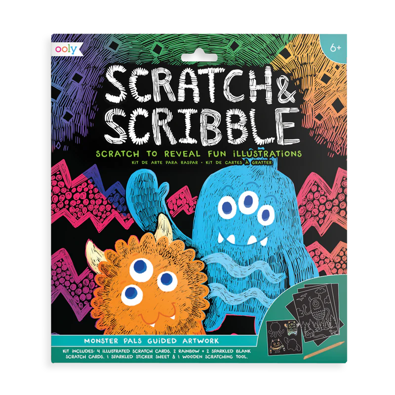 SCRATCH &amp; SCRIBBLE - MONSTER PALS