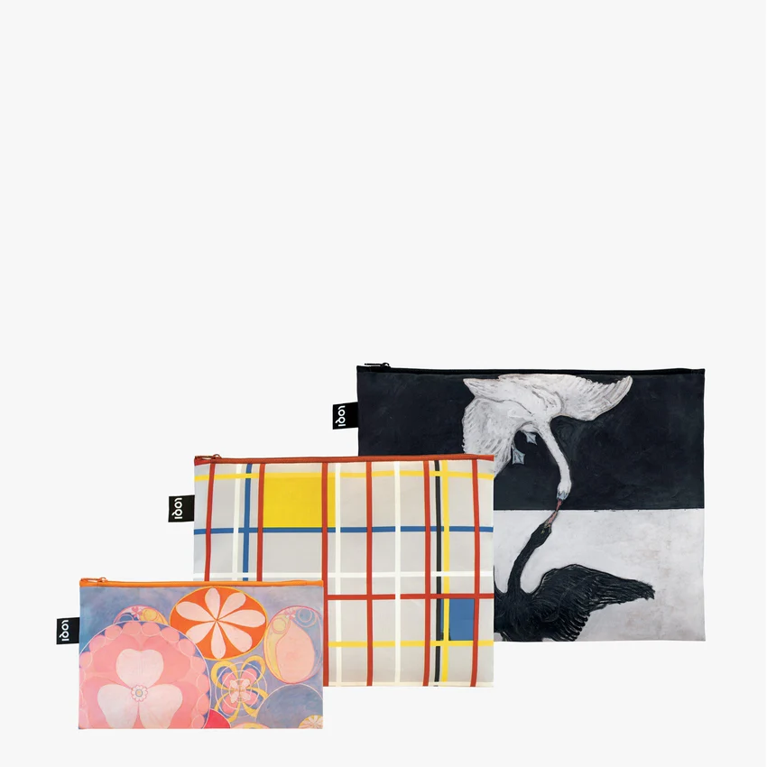 LOQI ZIPPER BAG SET HILMA AF KLINT MONDRIAN