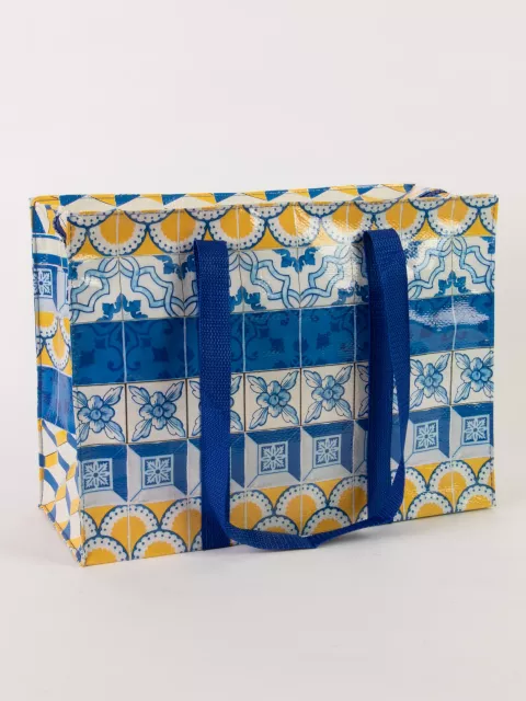 SHOULDER TOTE - PAINTED TILES