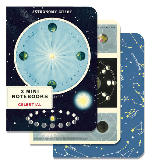MINI NOTEBOOKS CELESTIAL SET/3