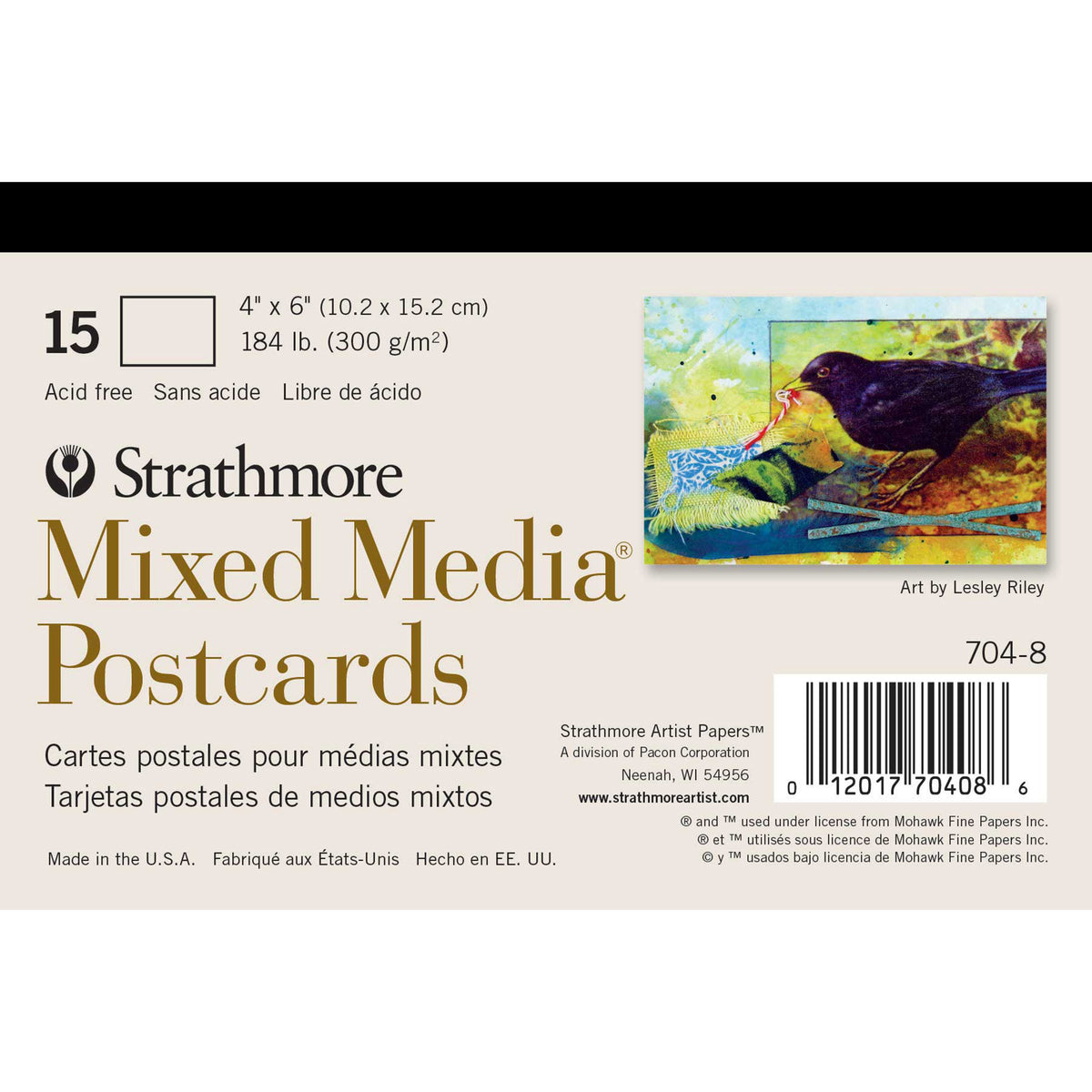 MIXED MEDIA POSTCARD PAD 4x6