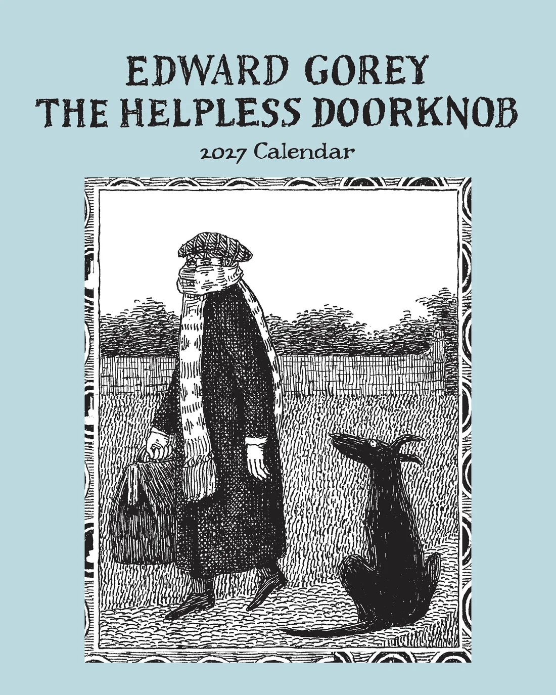 MINI WALL CALENDAR 2027 - EDWARD GOREY THE HELPLESS DOORKNOB