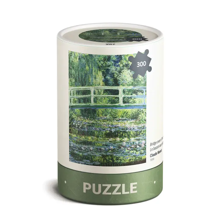 300 PIECE PUZZLE  ART DAY - BRIDGE OVER A POND OF WATER LILIES - MONET
