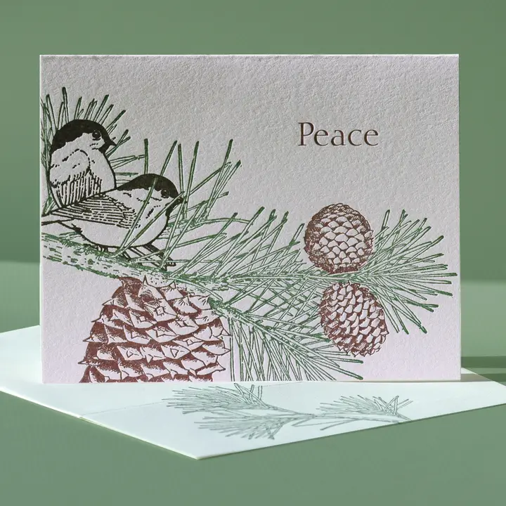 PAINTED TONGUE PRESS CARD - TABLE MOUNTAIN PINE PEACE