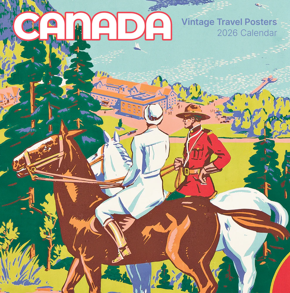 WALL CALENDAR 2026 - CANADA VINTAGE TRAVEL POSTERS