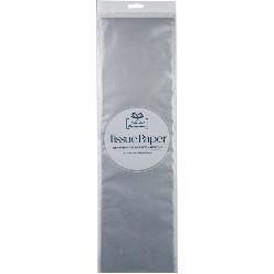 TISSUE PAPER - 5 SHEETS , METALLIC SILVER