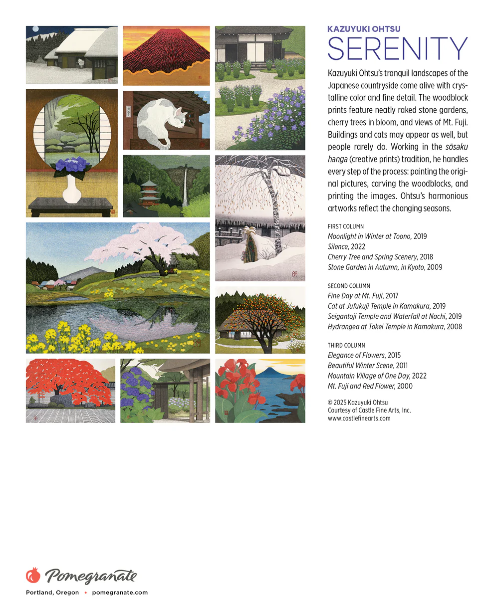 MINI CALENDAR 2026 - SERENITY KAZUYUKI OHTSU