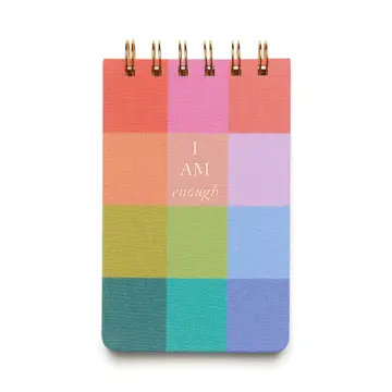 VINTAGE NOTEPAD RAINBOW CHECK