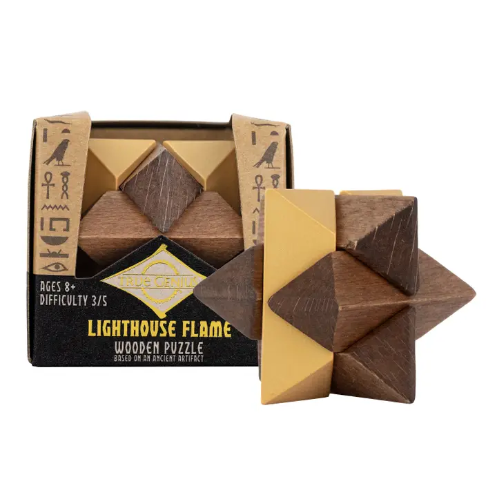 TRUE GENIUS - LIGHTHOUSE FLAME - DEXTERITY LOGIC PUZZLE