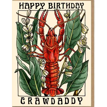BANNER CARD - HAPPY BIRTHDAY CRAWDADDY