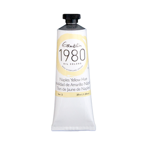 GAMBLIN 1980 OIL COLOR NAPLES YELLOW HUE 37ml