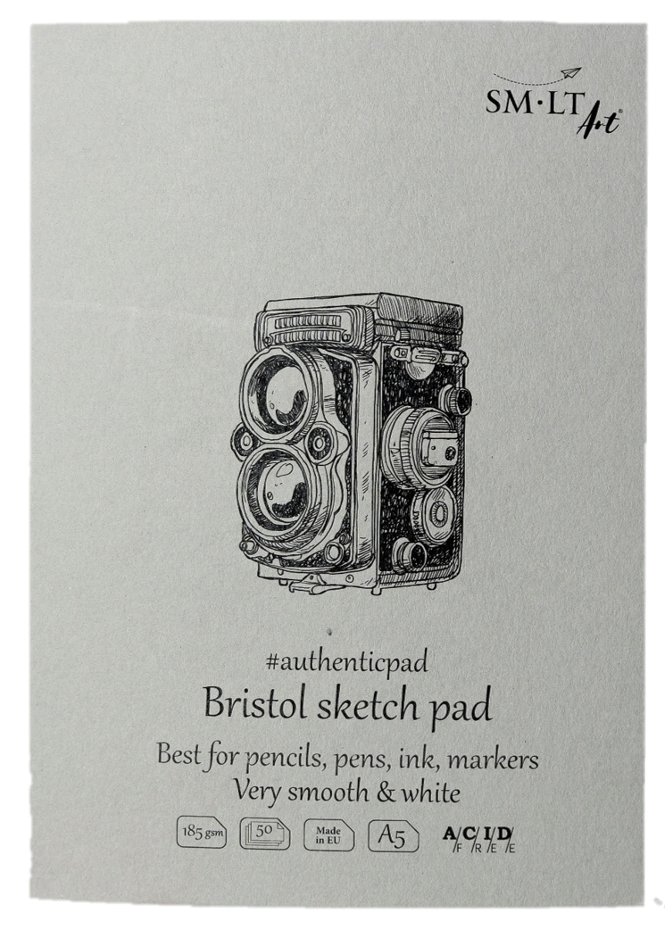 SKETCH PAD AUTHENTIC BRISTOL A5 (185GSM)