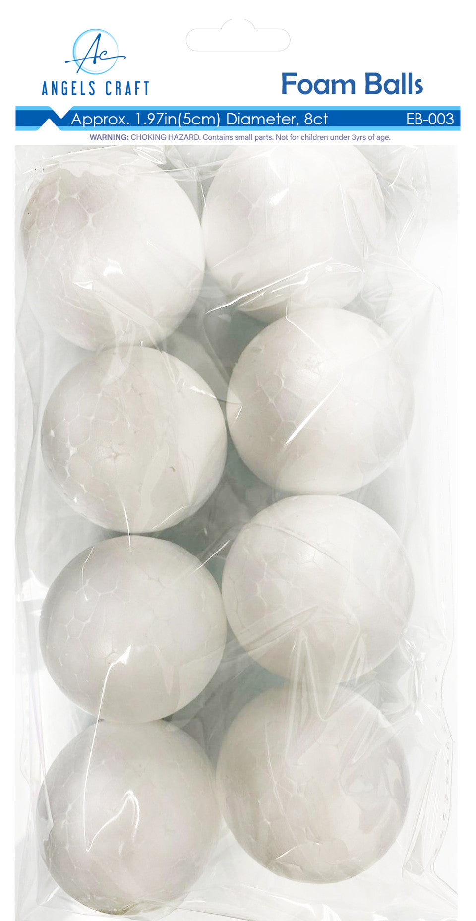 POLYFOAM BALLS  2" - 8PC