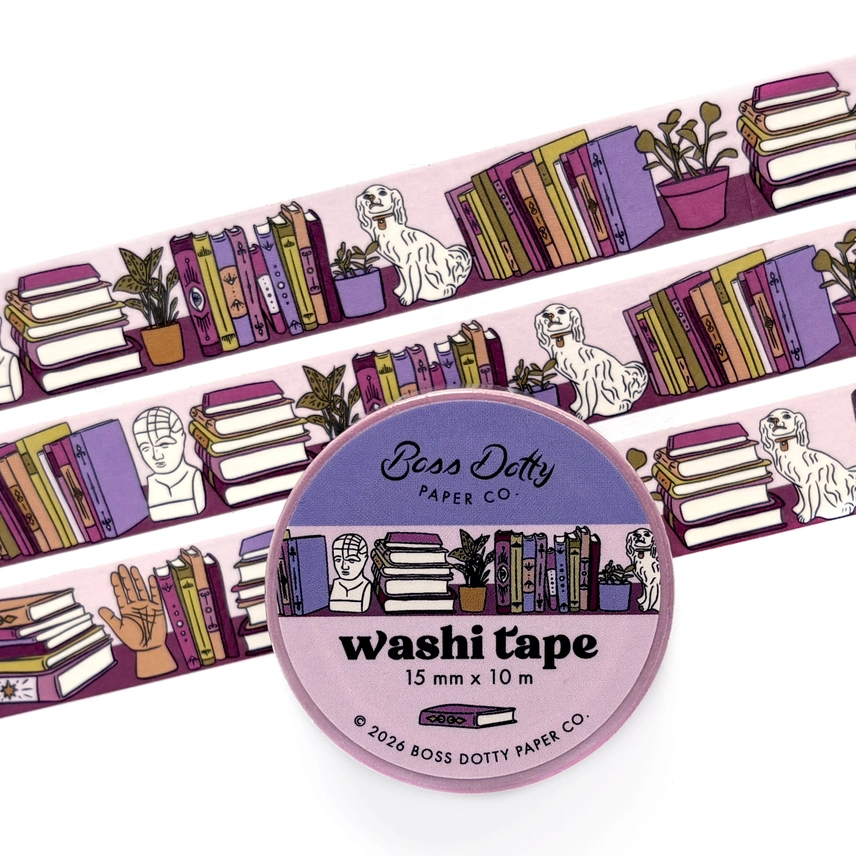 WASHI TAPE - BOOKSHELF PATTERN