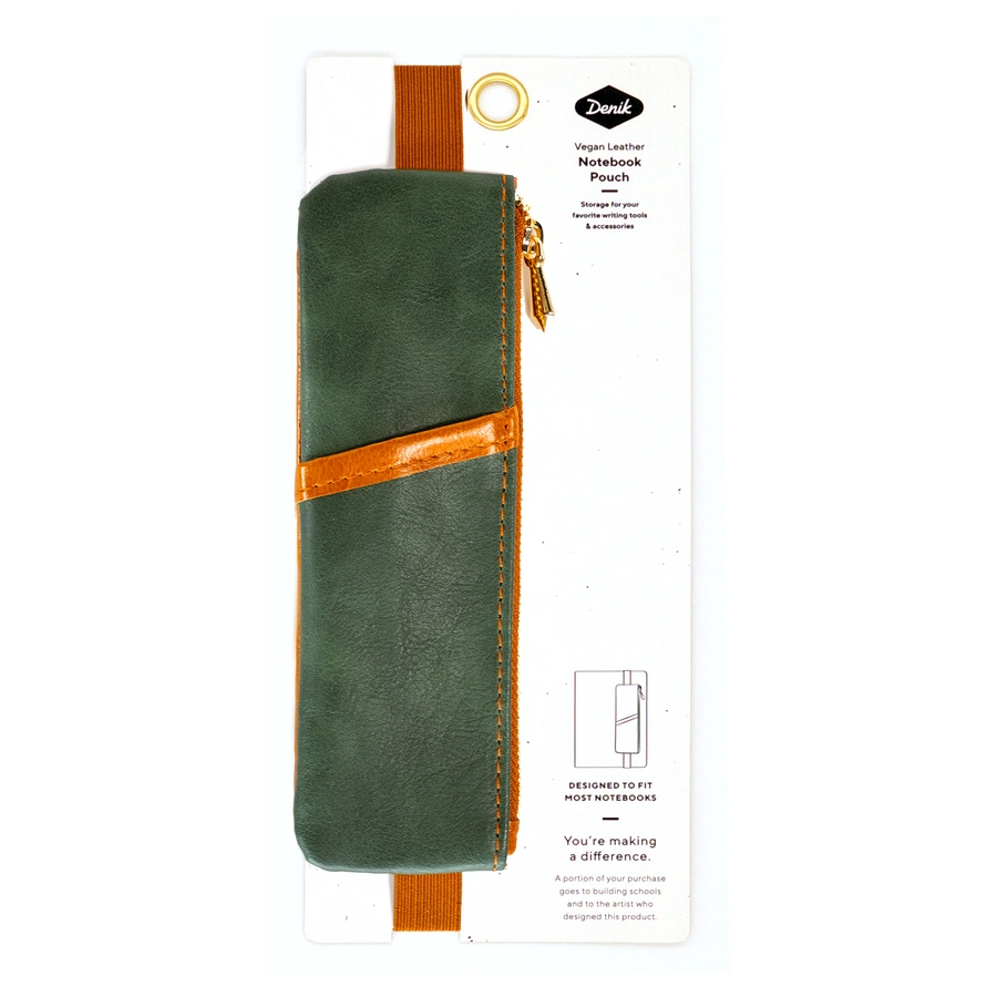 NOTEBOOK POUCH - GARDEN GREEN