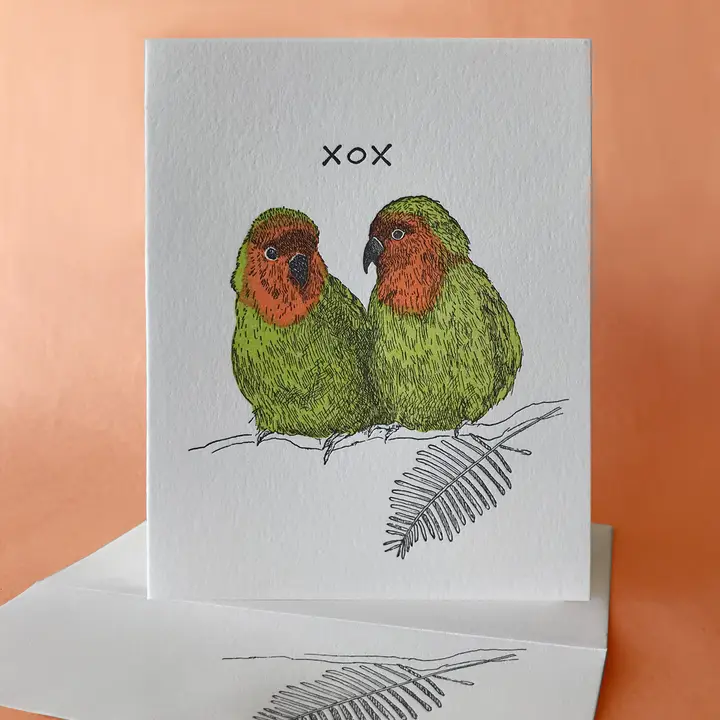 PAINTED TONGUE PRESS CARD - ACACIA LOVE