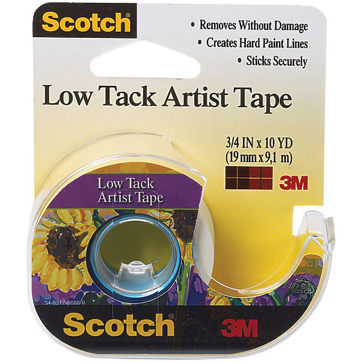 SCOTCH LOW TACK TAPE 3/4&quot;X10YD