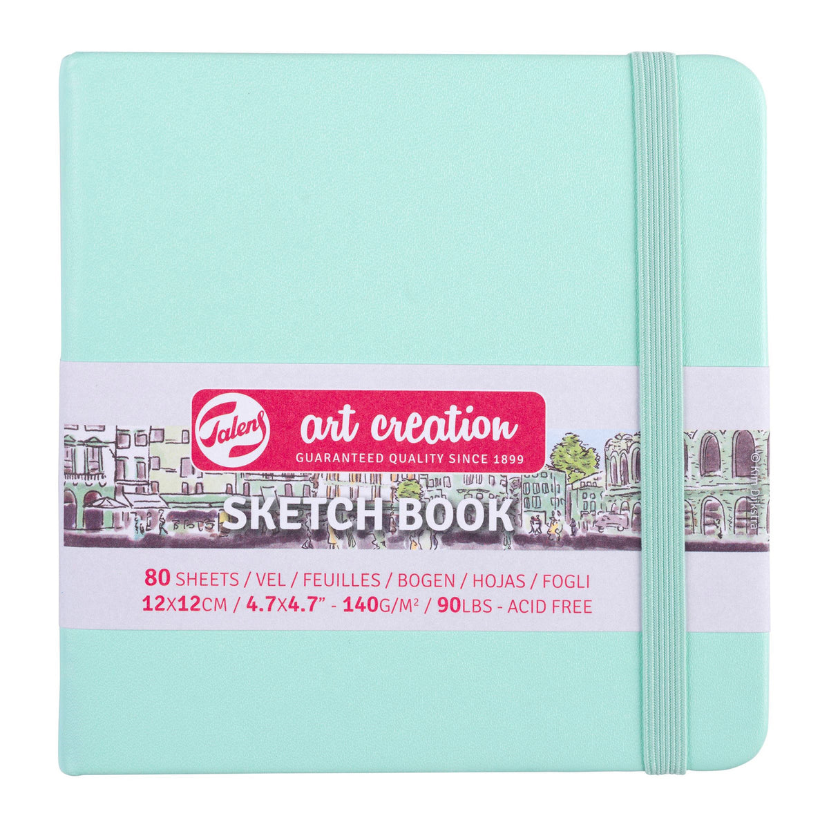 ART CREATION SKETCHBOOK FRESH MINT 4.5&quot;x4.5&quot;
