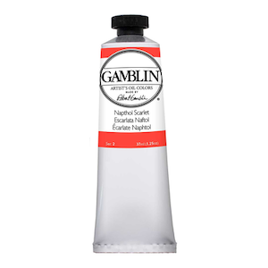 GAMBLIN ARTIST'S OIL COLOR NAPTHOL SCARLET 37ml